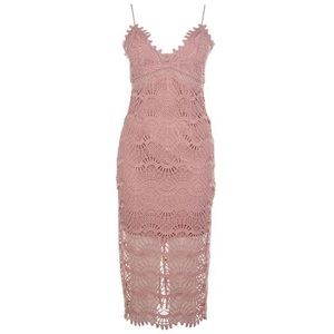 Bardot Lace Cocktail Dress In Dusty Pink NWT!